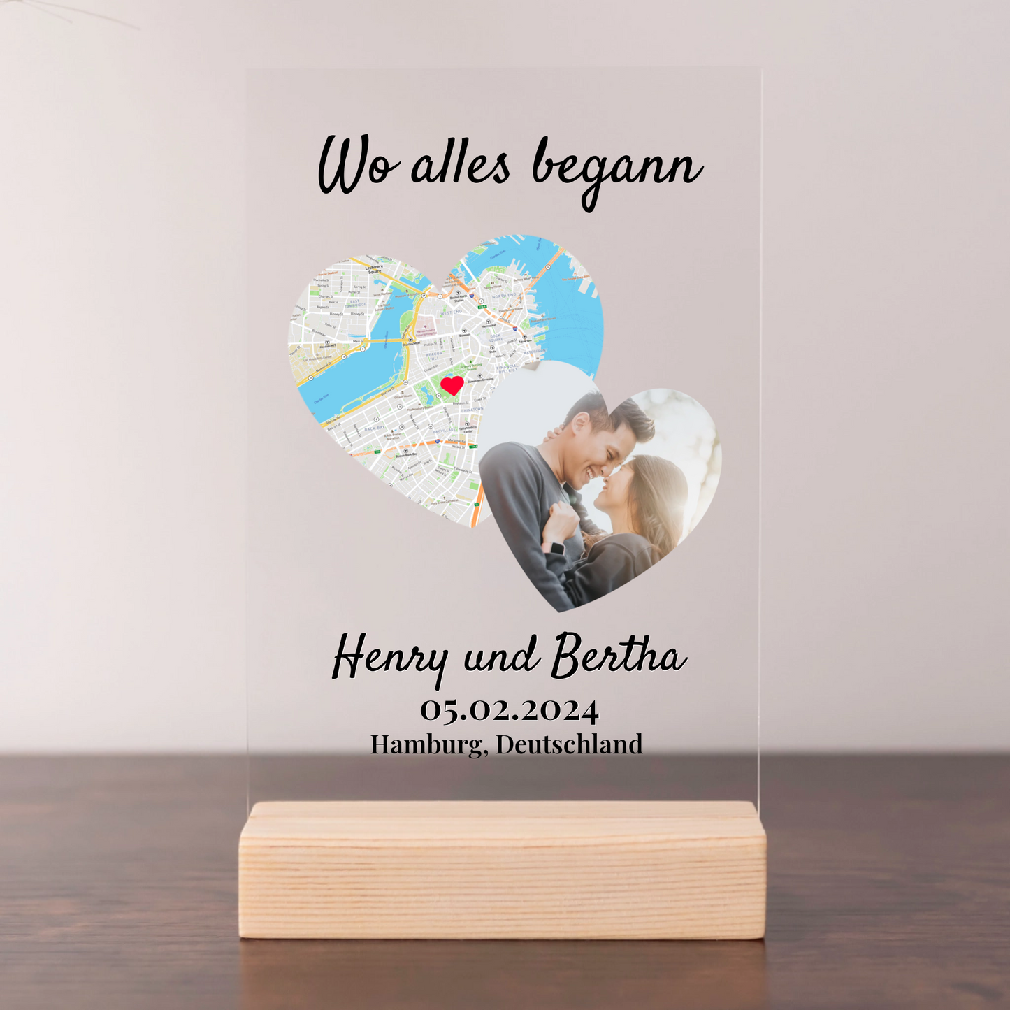 Unser Ereignis Personalisierbare Acryltafel