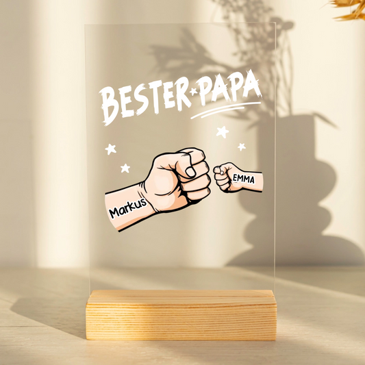 Bester Papa/Opa Personalisierbare Acryltafel