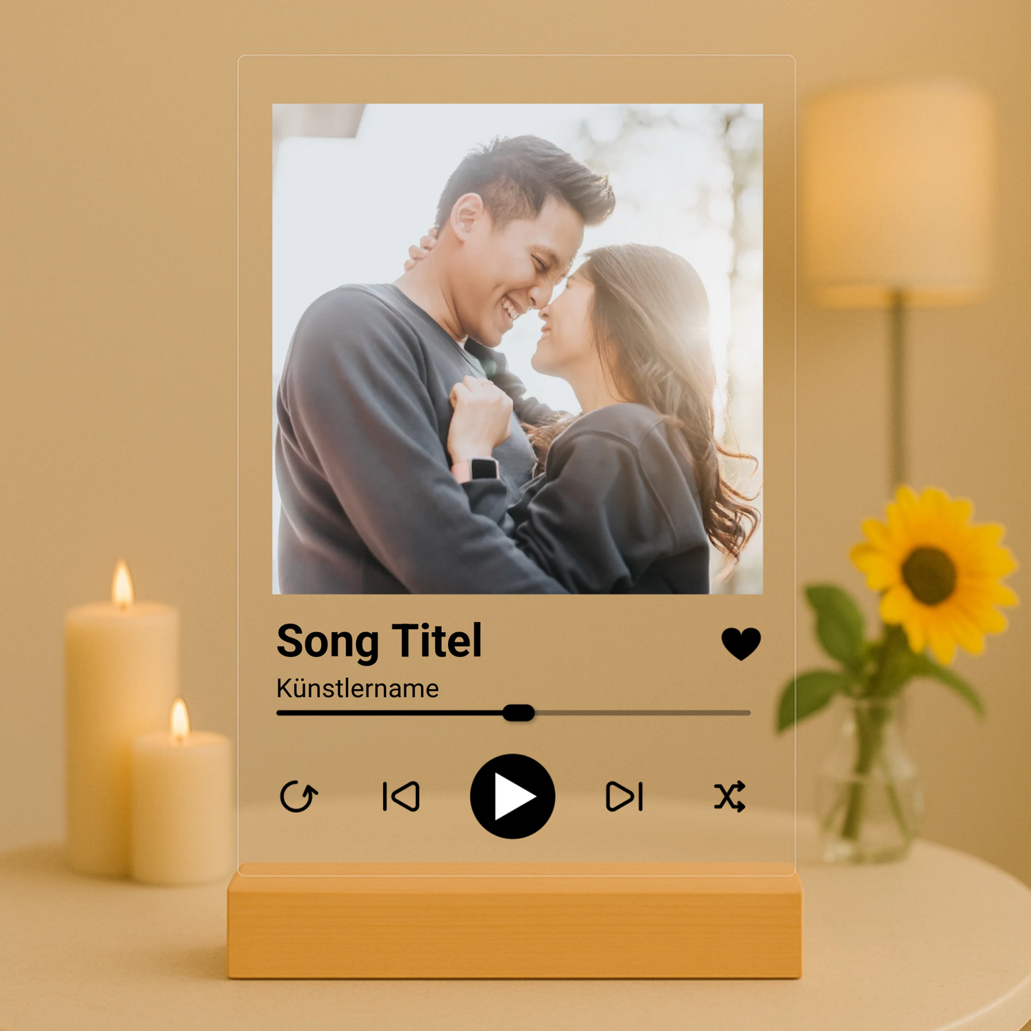 Unser Song Personalisierbare Acryltafel