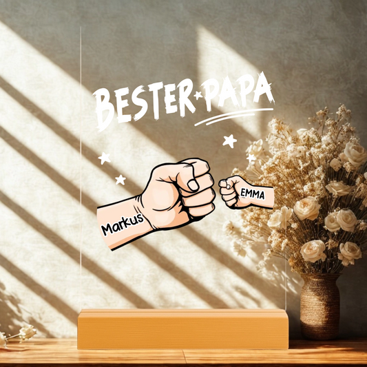 Bester Papa/Opa Personalisierbare Acryltafel