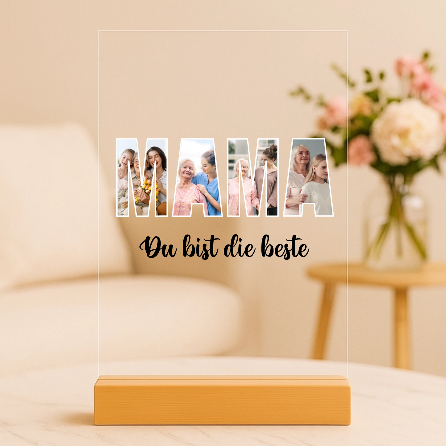 Mama Personalisierbare Acryltafel