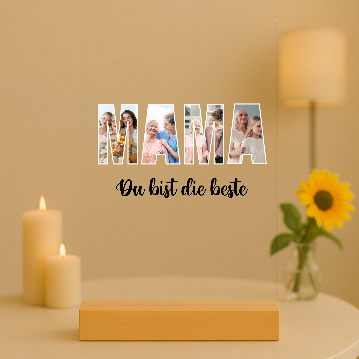 Mama Personalisierbare Acryltafel