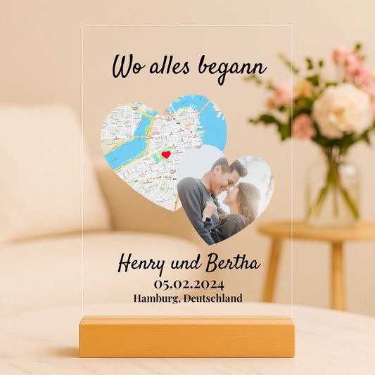 Unser Ereignis Personalisierbare Acryltafel